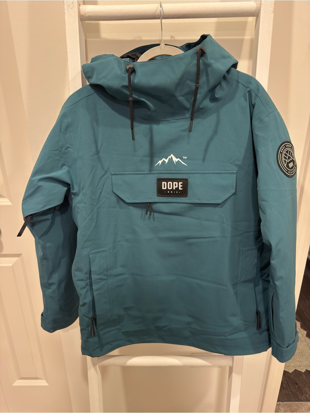 DOPE Women's Bottle Green Ski Anorak Jacket - Picture 6 of 8